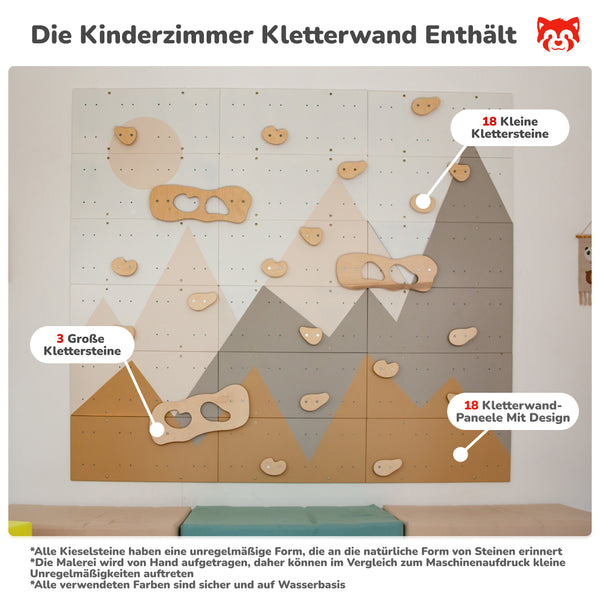 Kinderzimmer Kletterwand