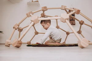 Spiel und Fitness vereinen: Klettern für Kinder mit der Holz-Kletterkuppel