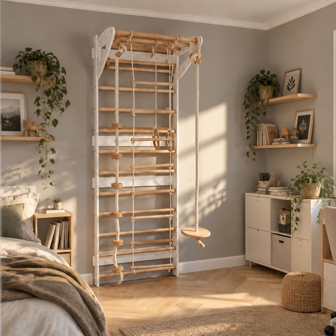 Wandstangen für Kinderzimmer mit Accessoires