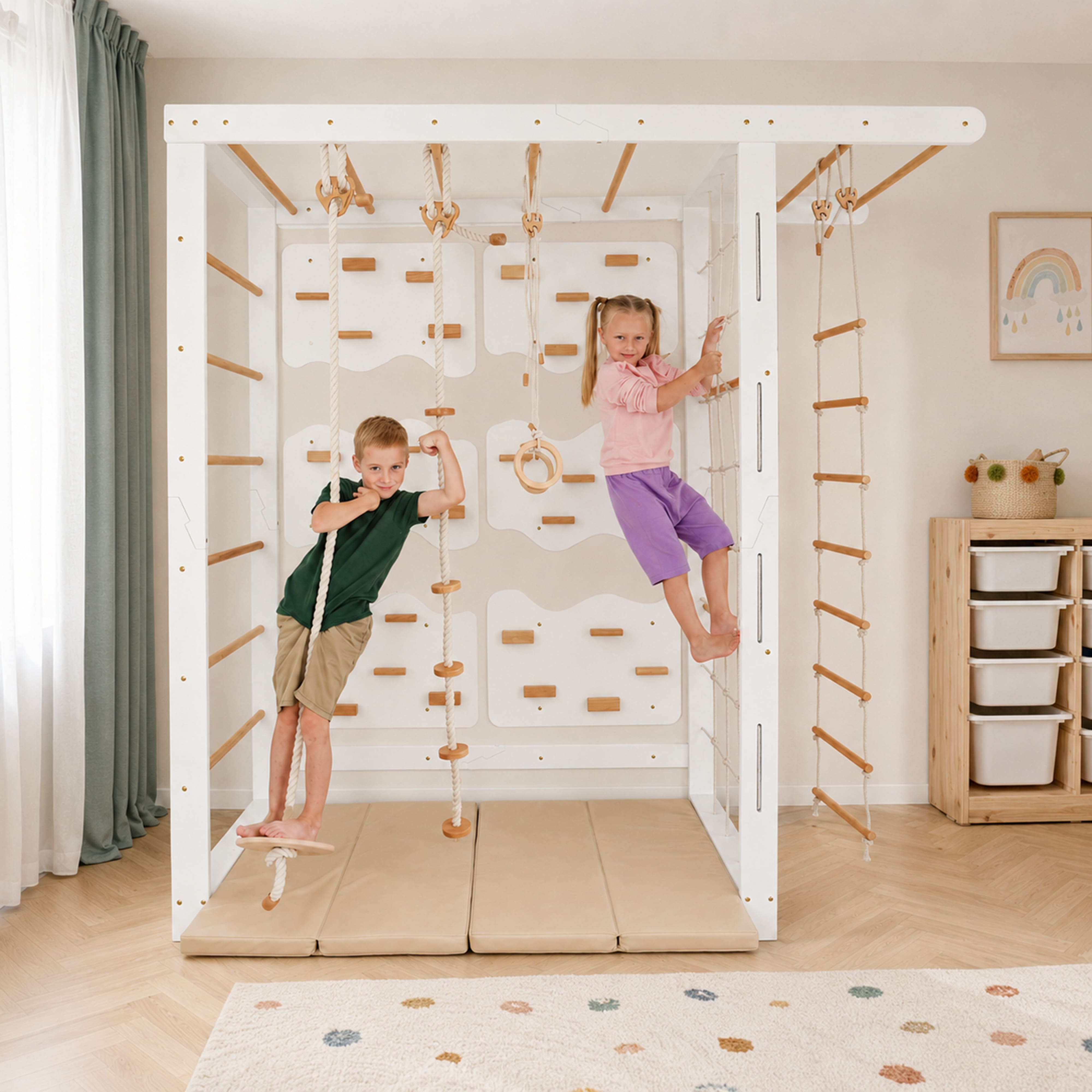 Klettergerüst aus Holz