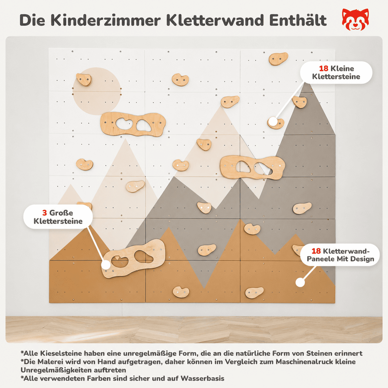 Kinderzimmer Kletterwand