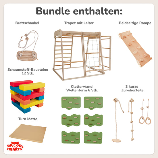 7-in-1 Indoor Spielplatz für Kleinkinder – Komplettset