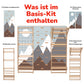 7-in-1 Sprossenwand Set für Kinder mit Zubehör