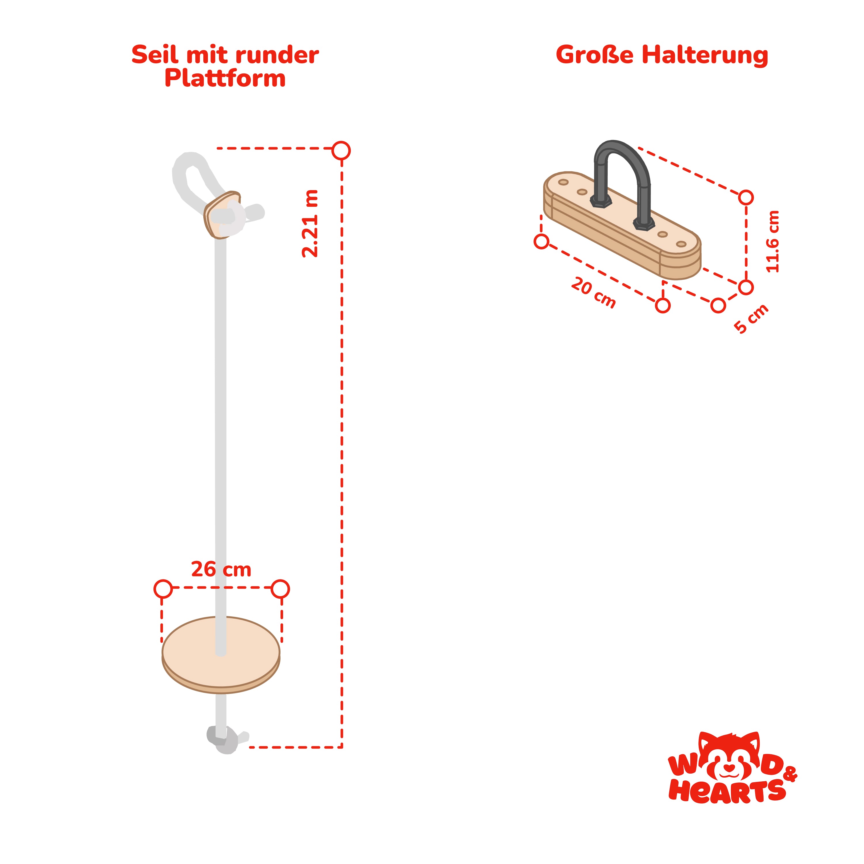 Deckenmontierte Tellerschaukel