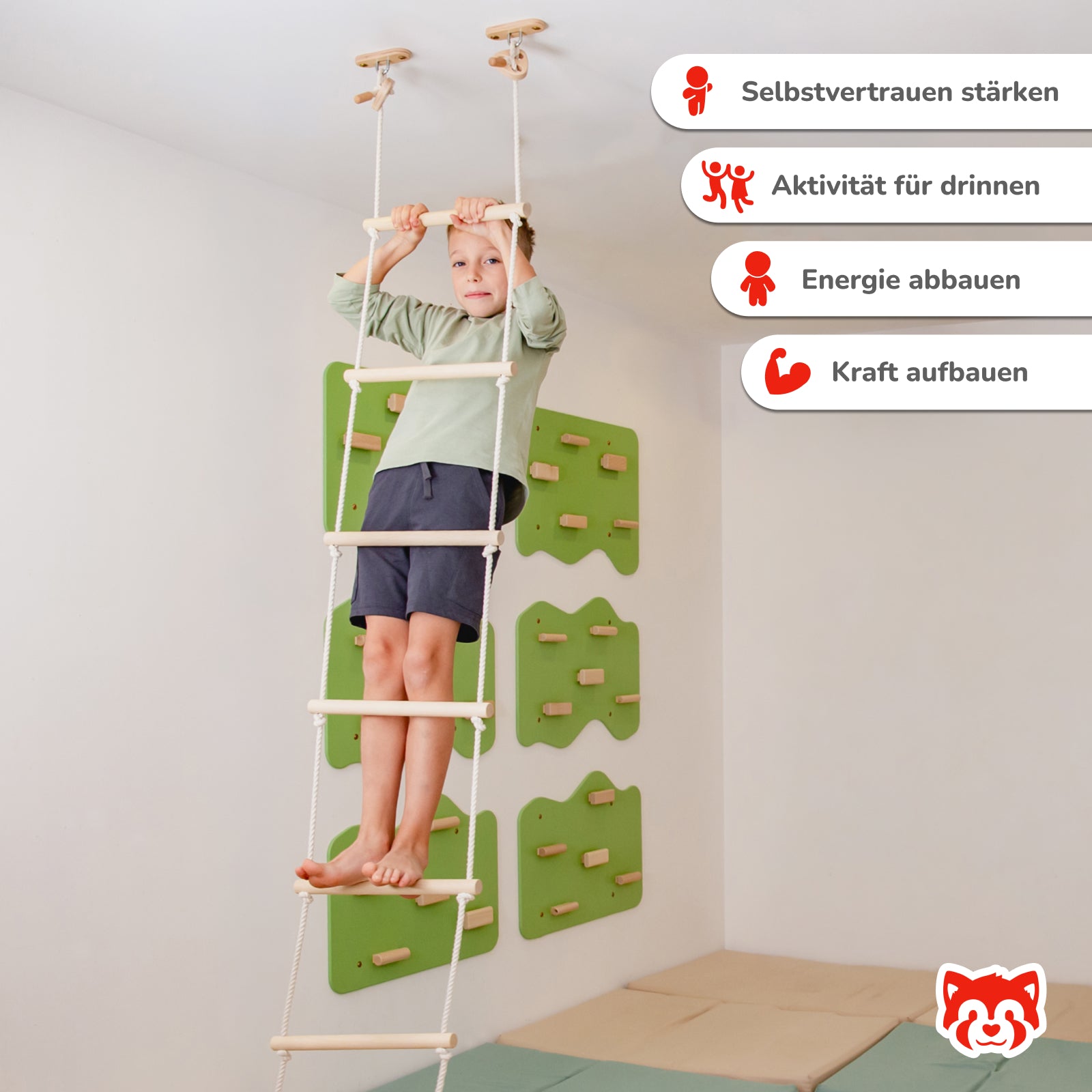 Deckenmontierte Kletterleiter