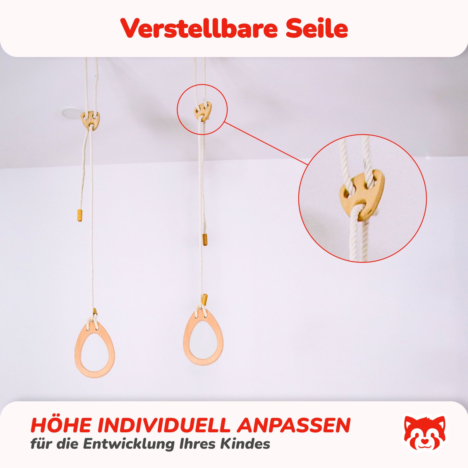 Deckenmontierte Turnringe