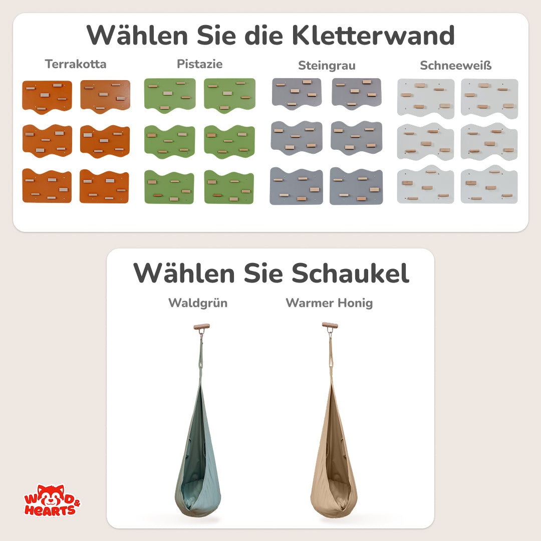 Indoor Kletterspielplatz für Kinder – Komplettes Set