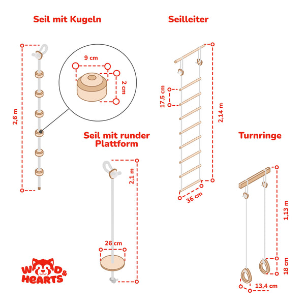 Sprossenwand Zubehör