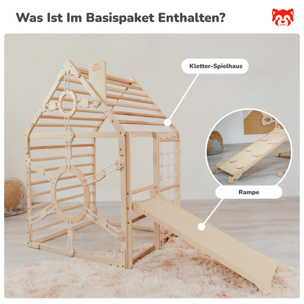 Spielhaus mit Rutsche