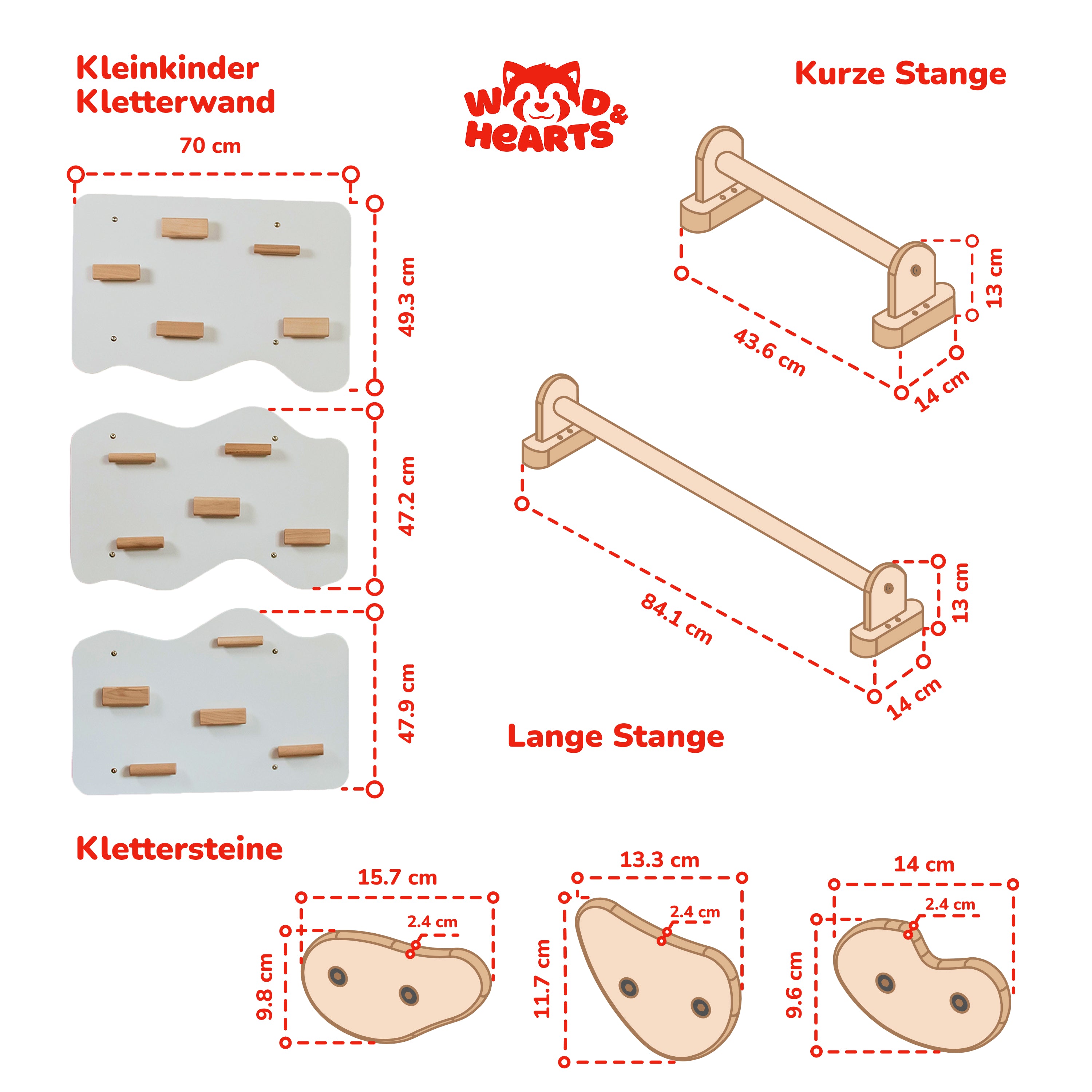 All-in-One Indoor Spielplatz für Kinder mit Textil-Set