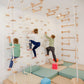 9-in-1 Indoor Spielplatz Set mit Kletterwand & Textil-Set