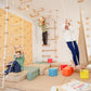 9-in-1 Indoor Spielplatz Set mit Kletterwand & Textil-Set