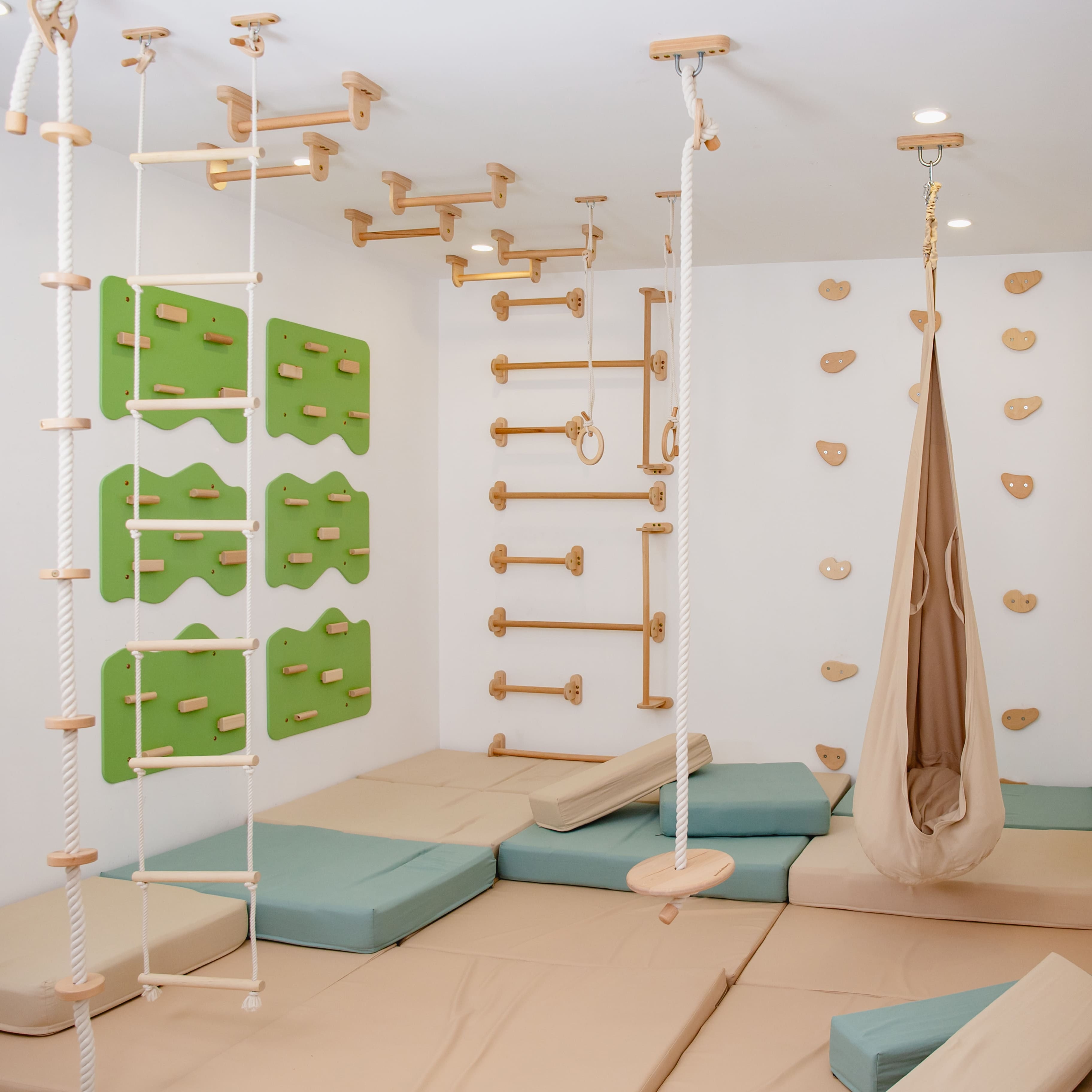 All-in-One Indoor Spielplatz für Kinder mit Textil-Set