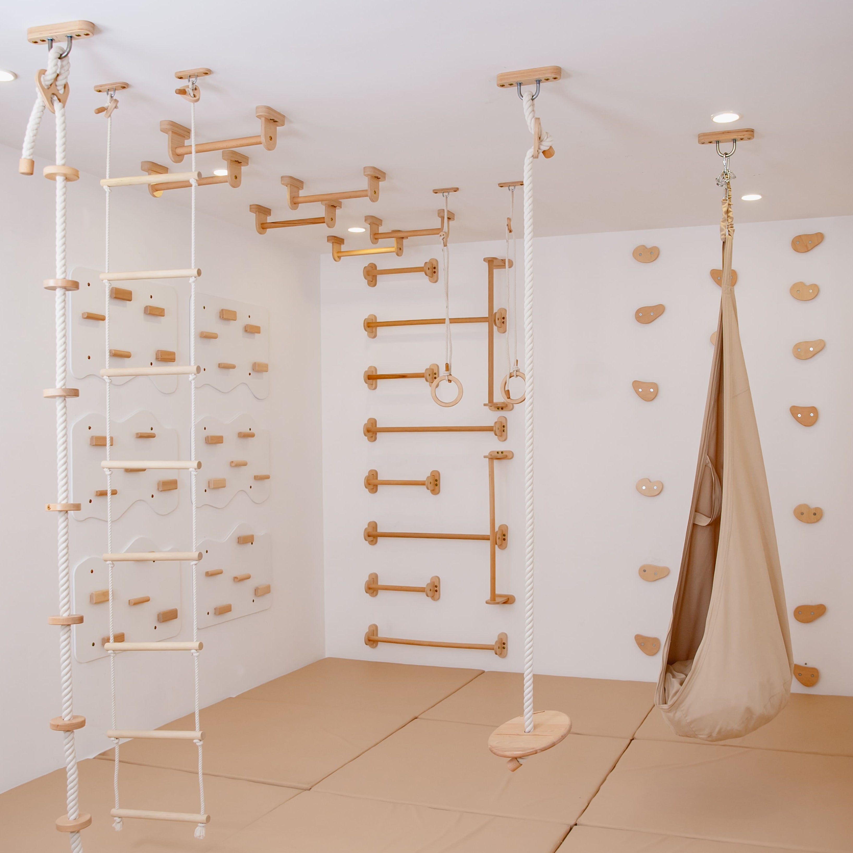 All-in-One Indoor Spielplatz für Kinder mit Textil-Set