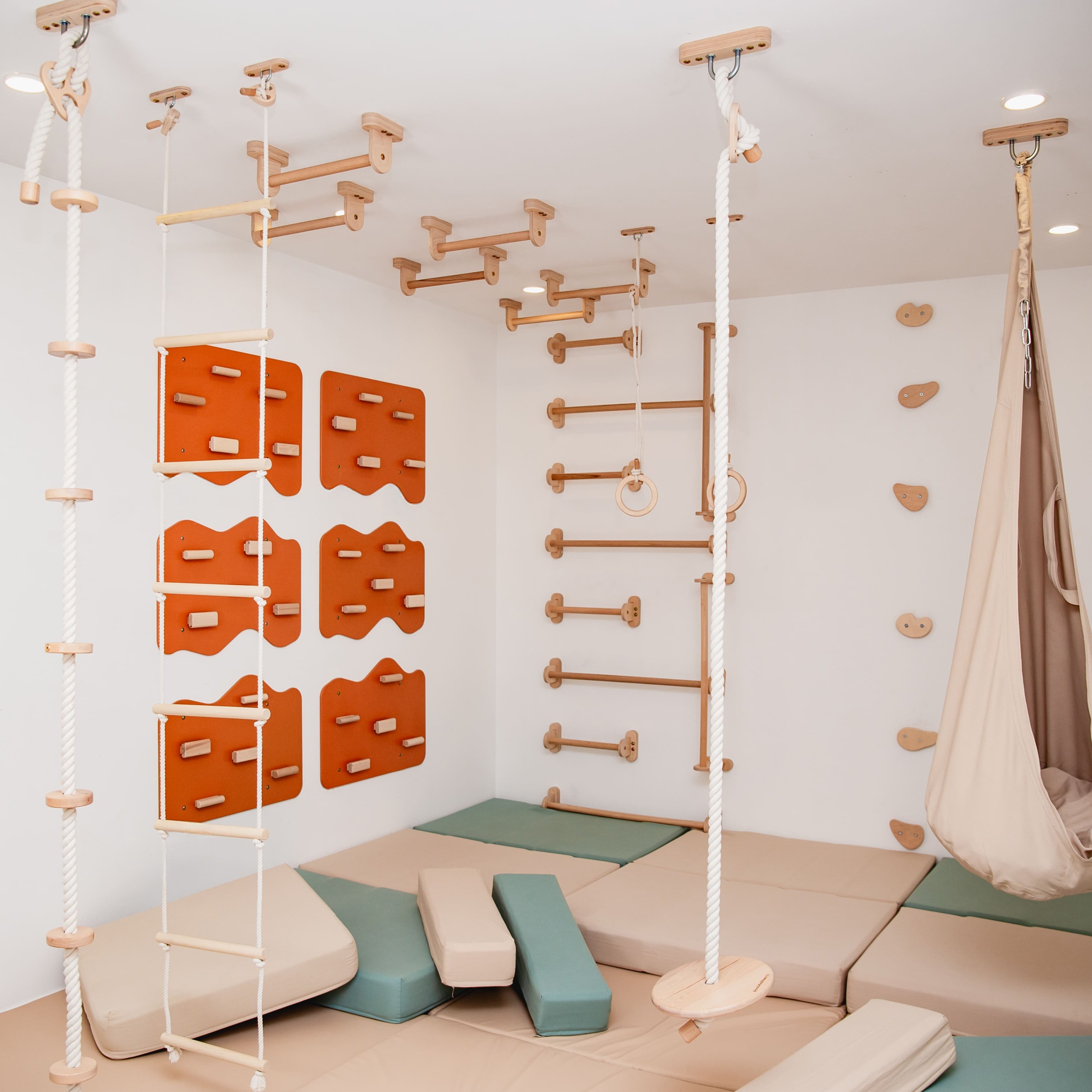 All-in-One Indoor Spielplatz für Kinder mit Textil-Set