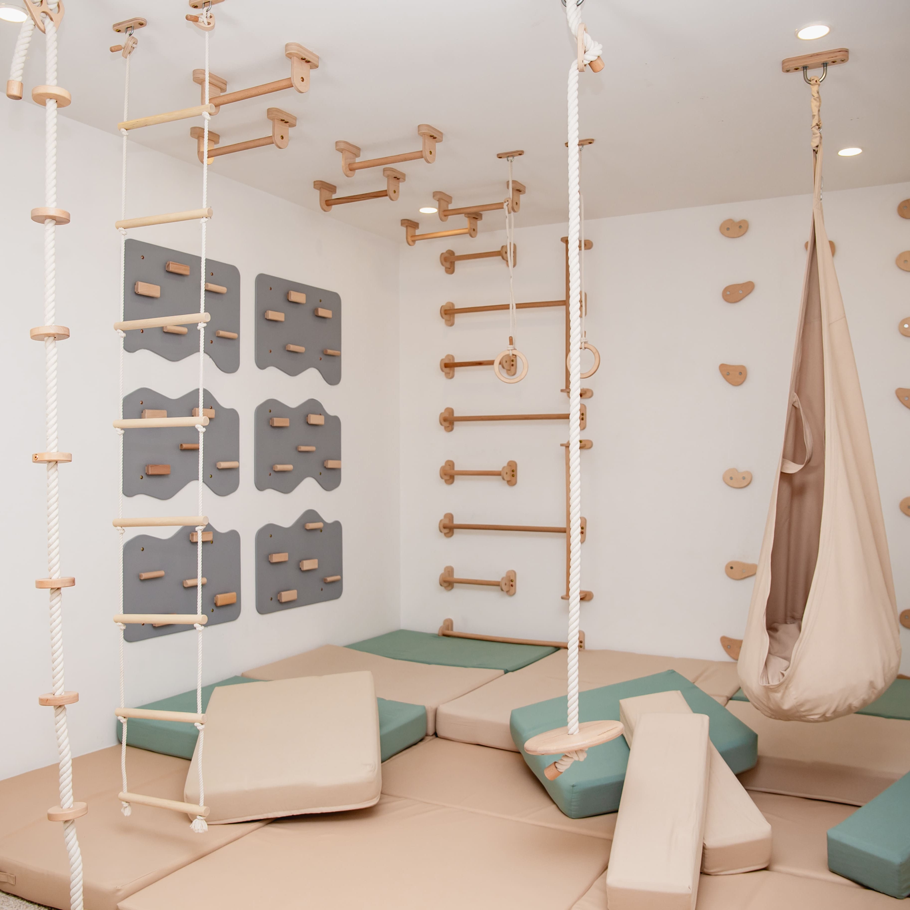 All-in-One Indoor Spielplatz für Kinder mit Textil-Set