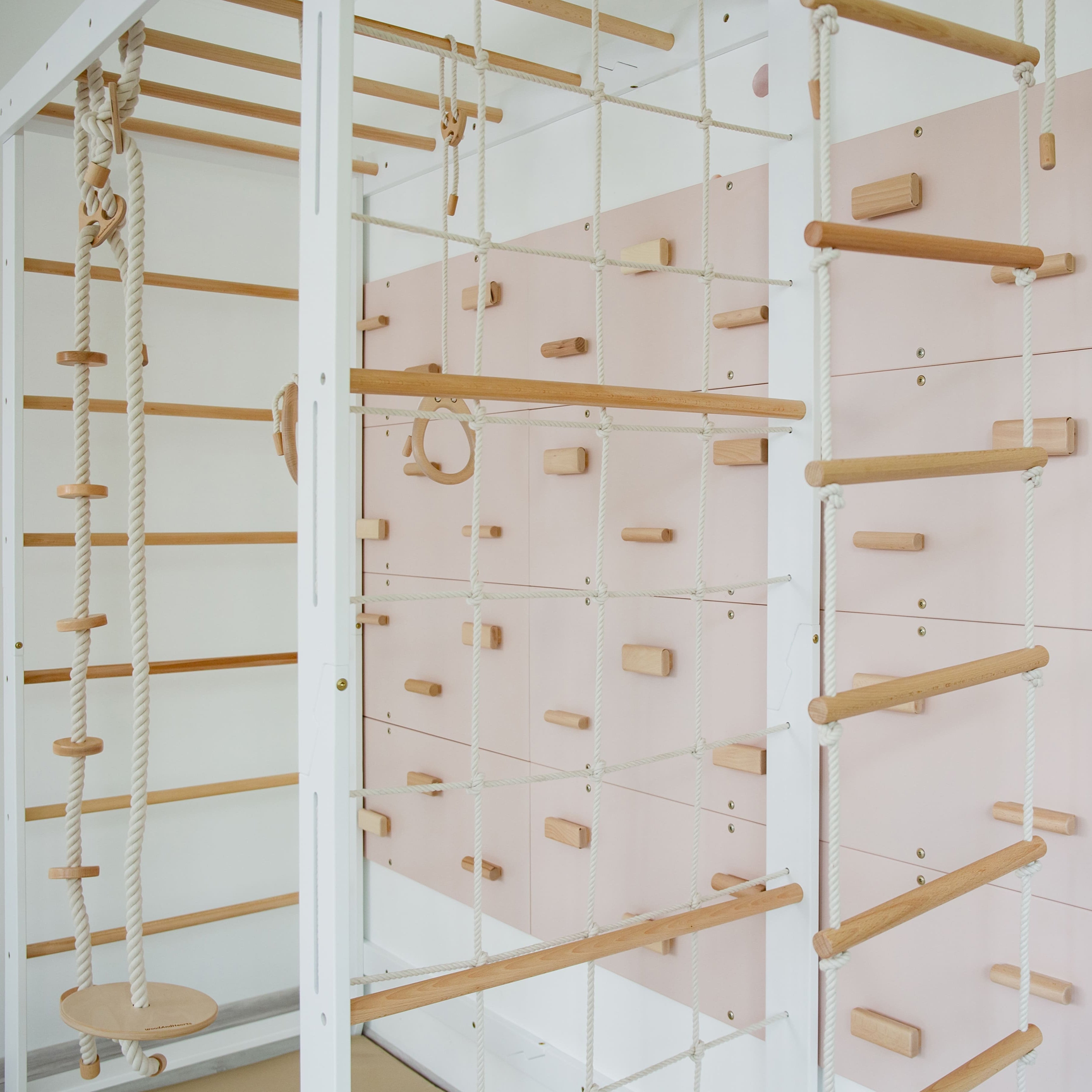 Indoor Klettergerüst Set mit Monkey Bars & Zubehör