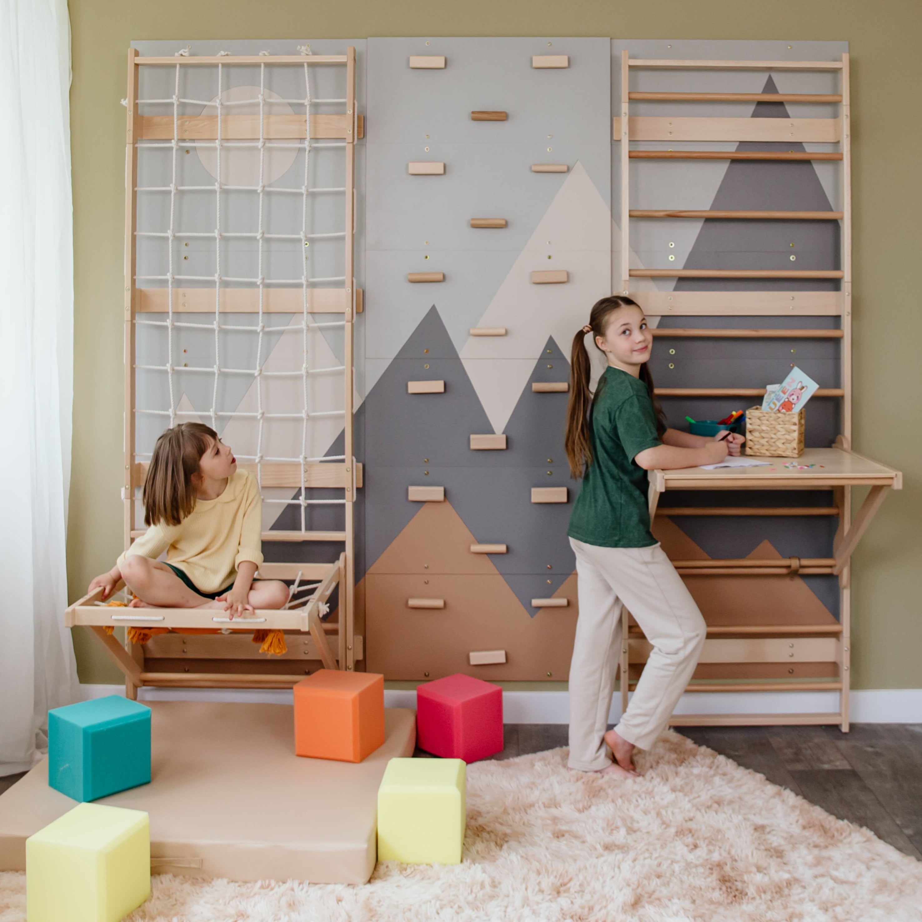 Sprossenwand Schreibtisch