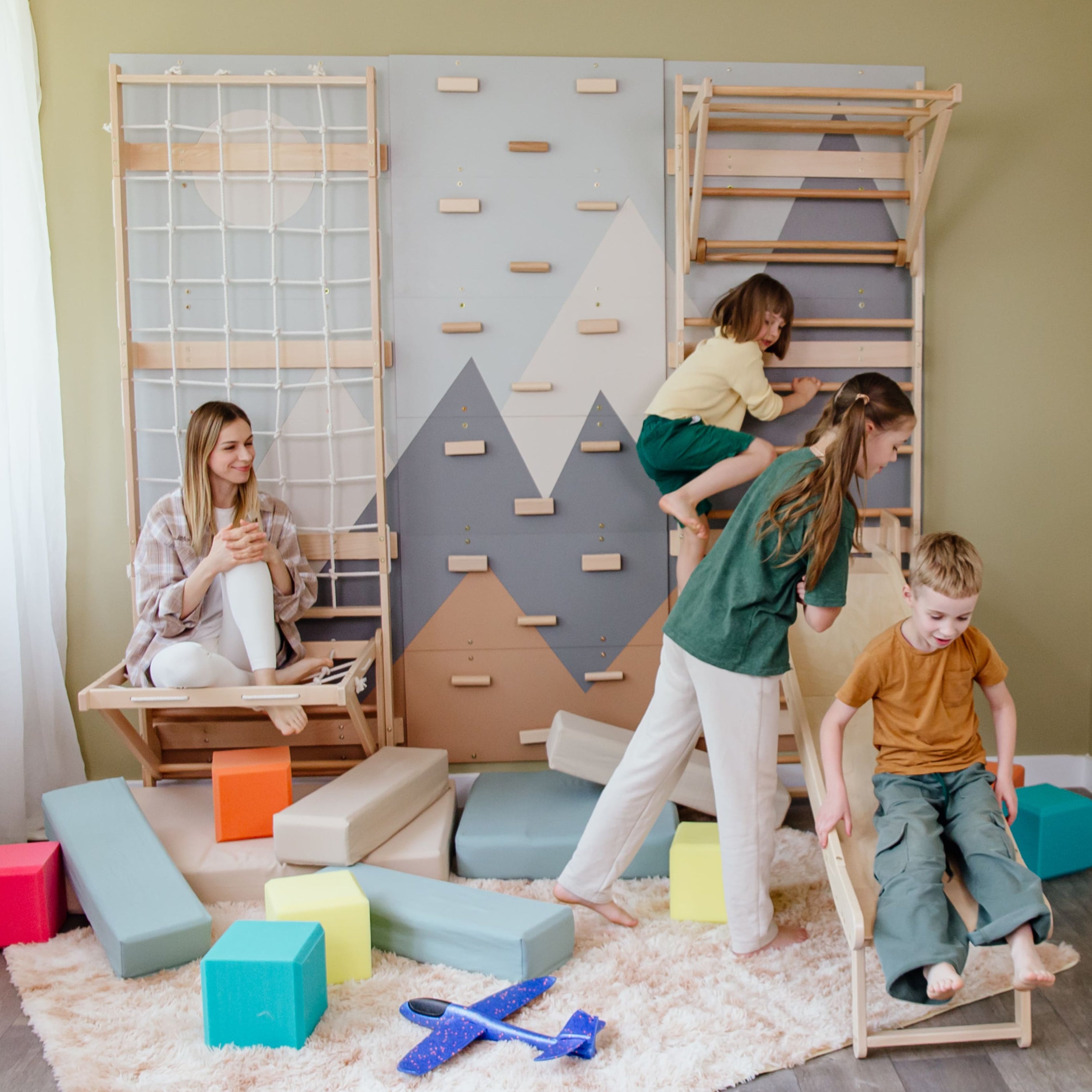Kinderrutsche aus Holz
