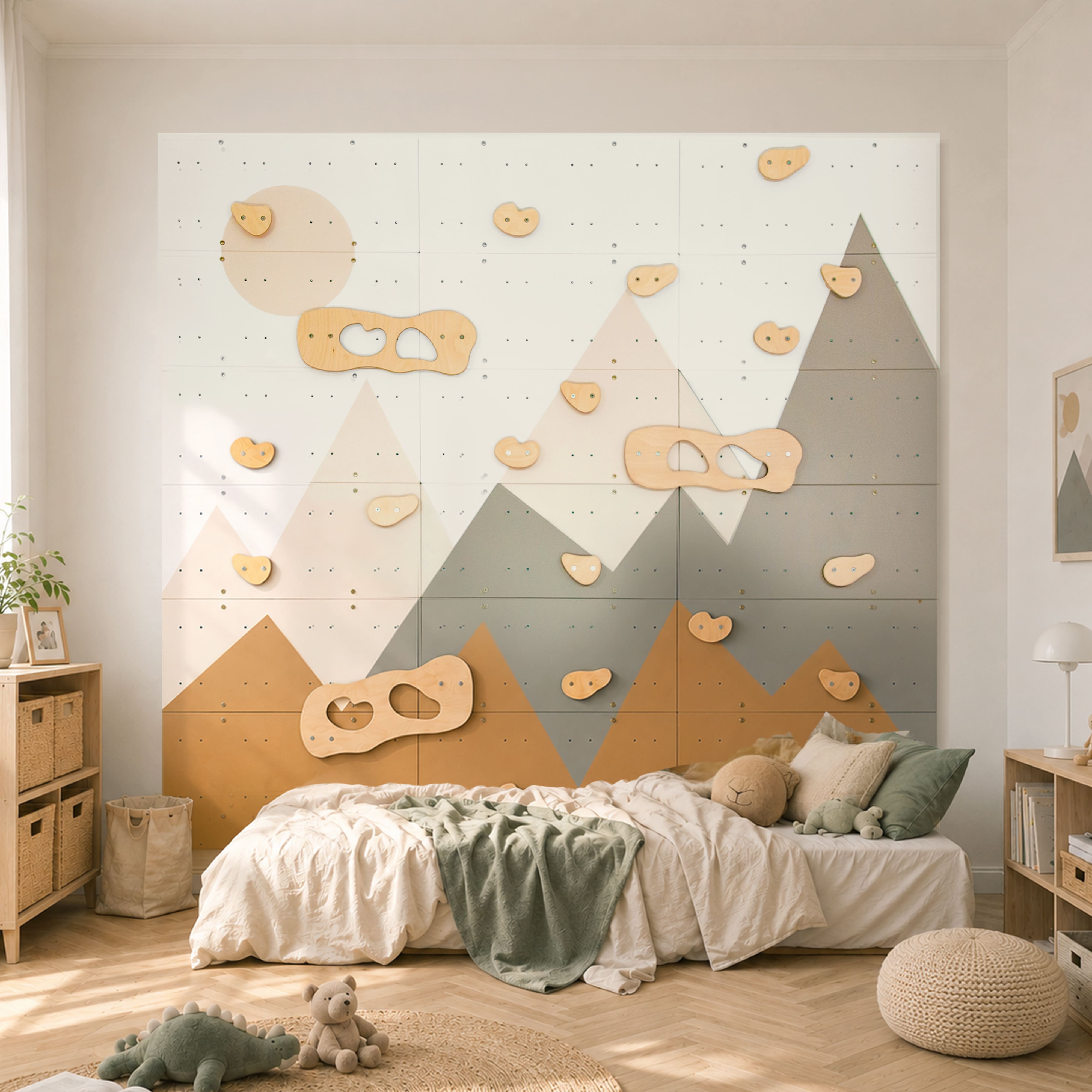 Kinderzimmer Kletterwand