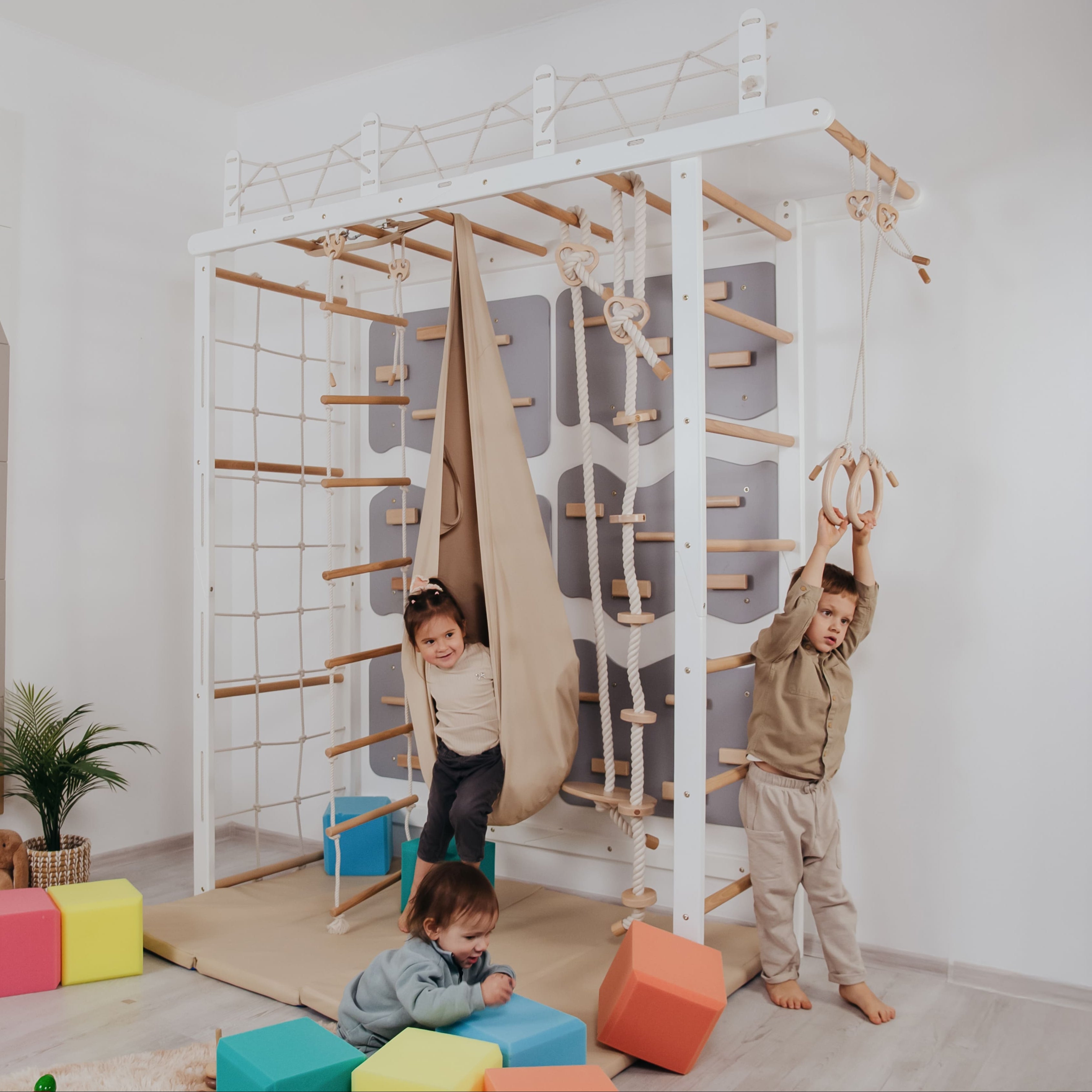 Indoor Kletterspielplatz für Kinder – Komplettes Set