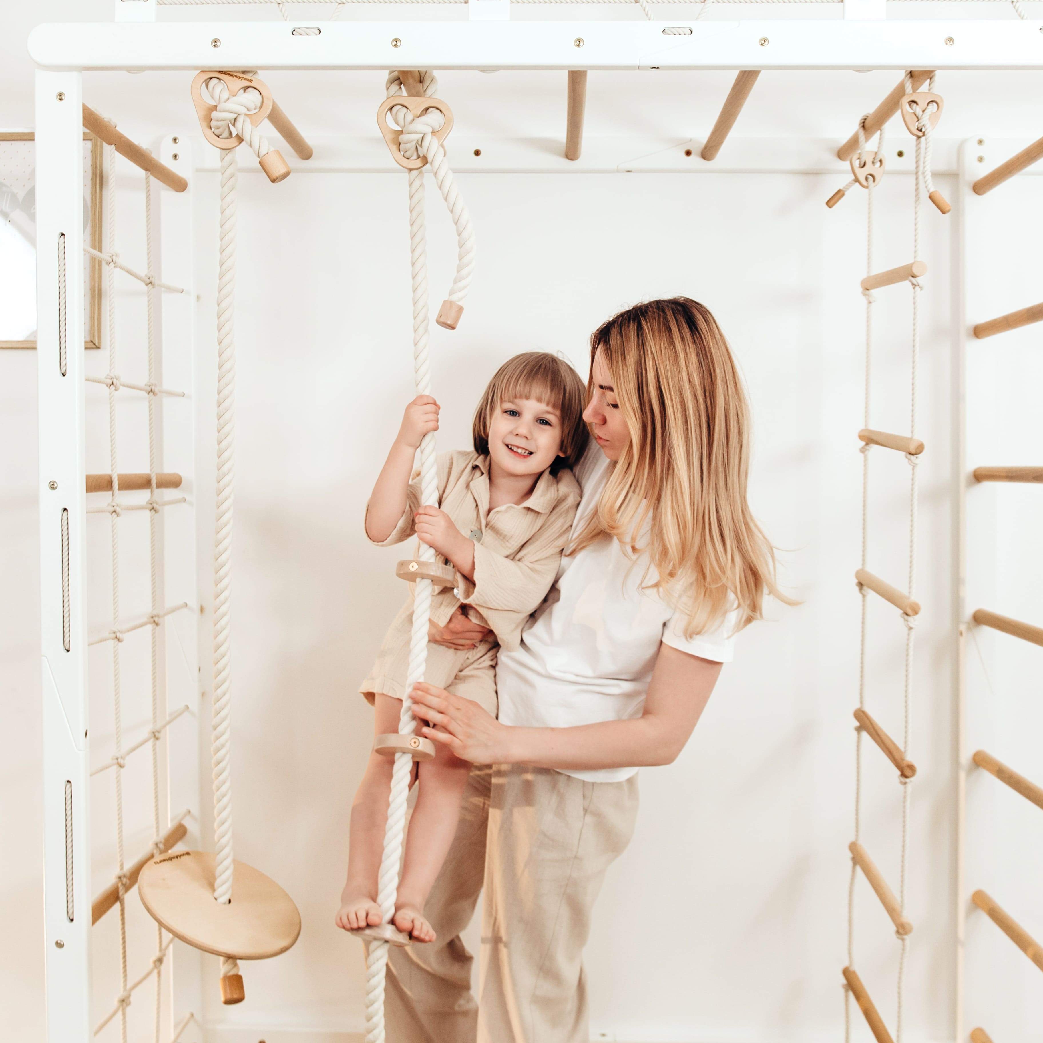 Kletterwand mit Sprossenwand