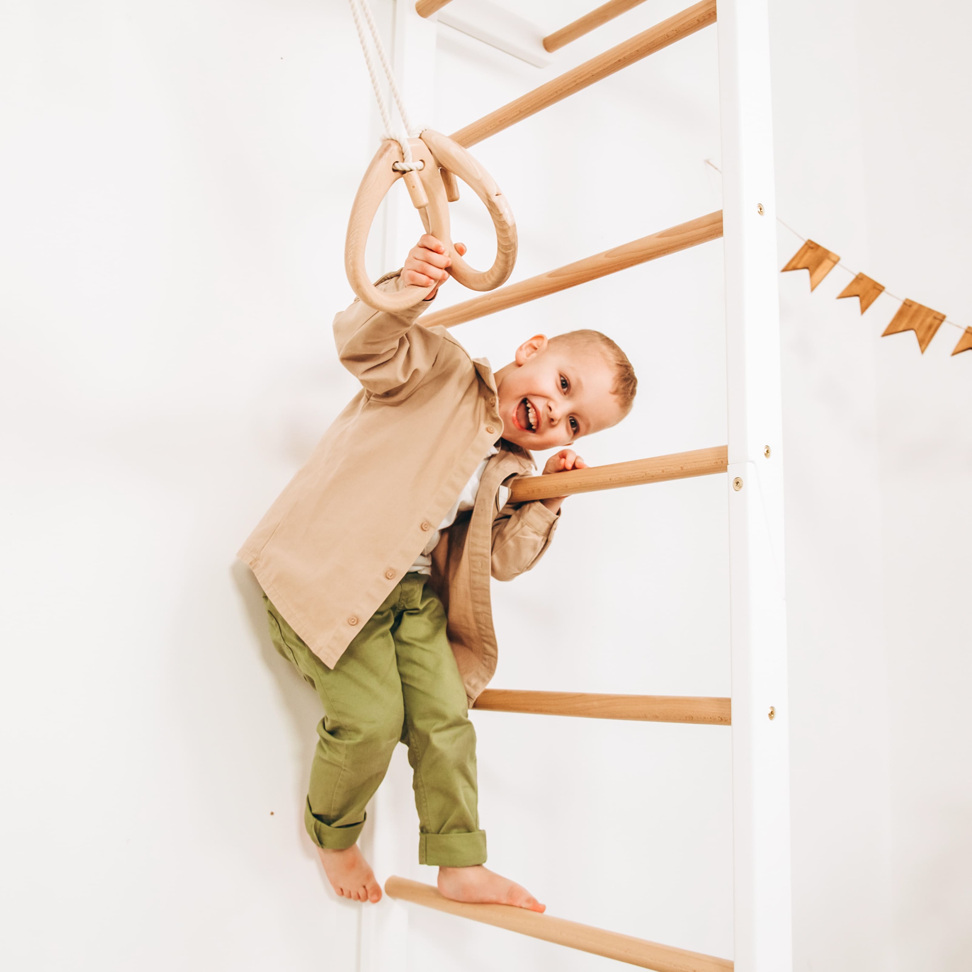 Kletterwand mit Sprossenwand