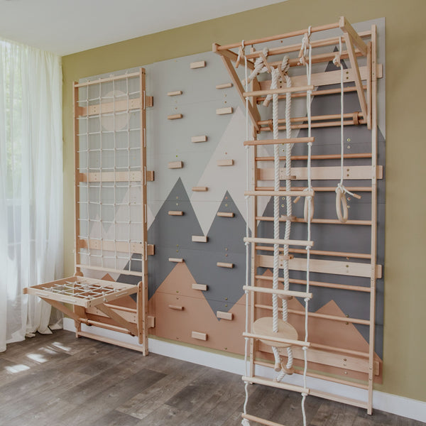 Sprossenwand Seilsitz