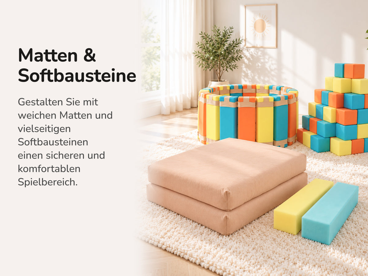 Spielmatten & Softbausteine für Kinder