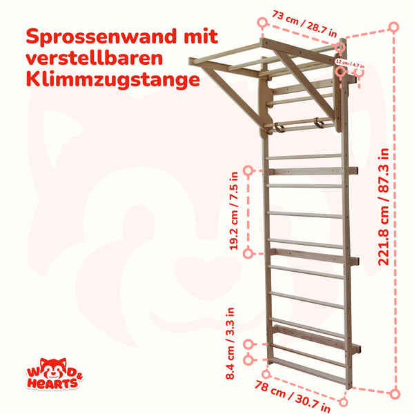Kinder Sprossenwand “Gebirge”