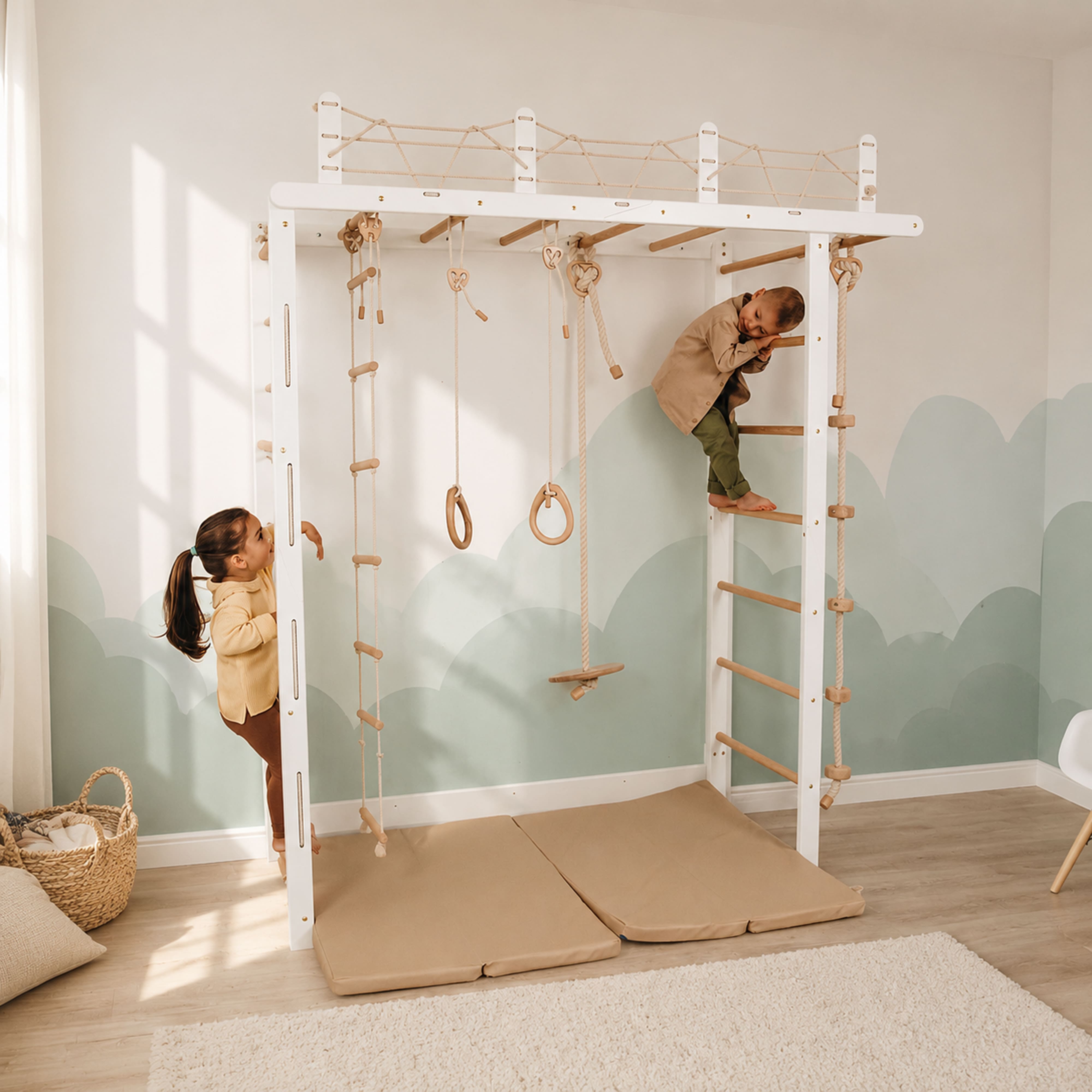 Kletterwand mit Sprossenwand