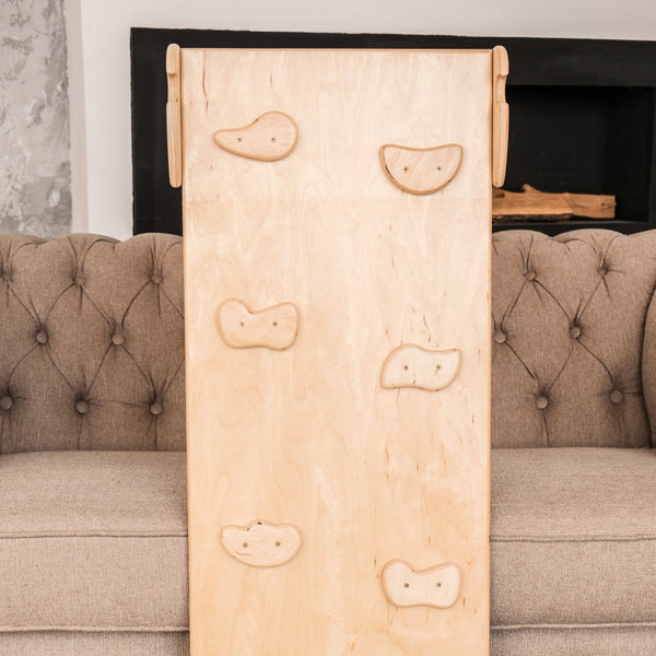 Montessori Set von 4 Elementen: Große Rutsche+Dreieck+Bogen+1 Lernstuhl mit Tierdesign